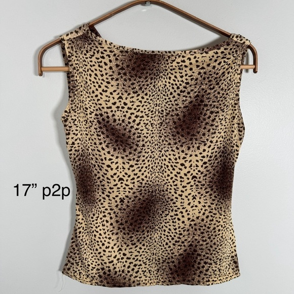 Y2K Leopard Print Sleeveless Top - Picture 4 of 4